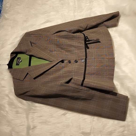 Giorgio Sant' Angelo blazer 4 buttons cute ribbon accent around the waist Sz 12 - Picture 3 of 9